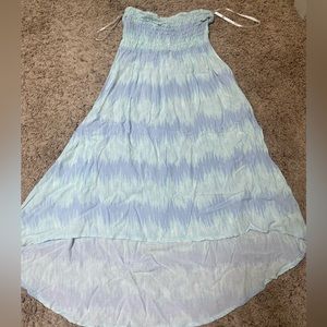 ✨PacSun Flowy Tie-Dye Strapless High-Low Dress✨